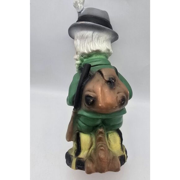 Vintage West Germany Garden Gnome ( A 105 ) Hunter W/ Rifle And Dog - Picture 11 of 13